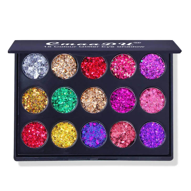15 Color Sparkle Eyeshadow Palette