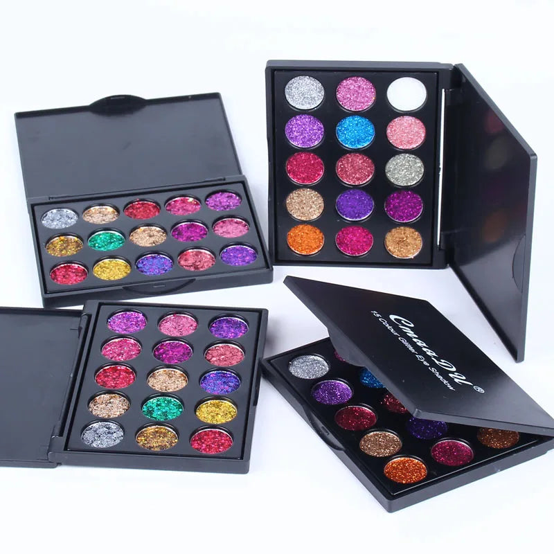 15 Color Sparkle Eyeshadow Palette