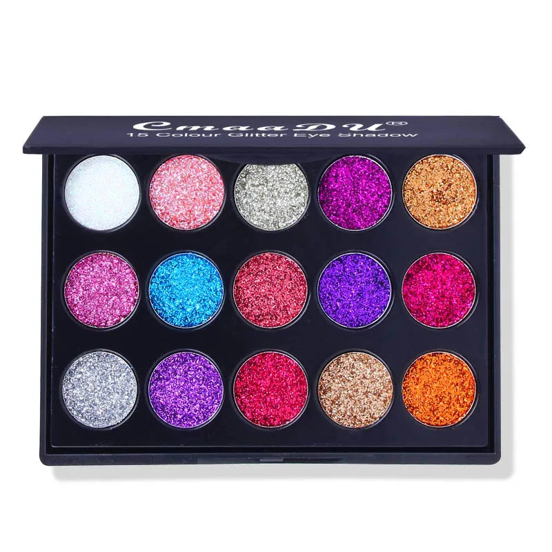 15 Color Sparkle Eyeshadow Palette