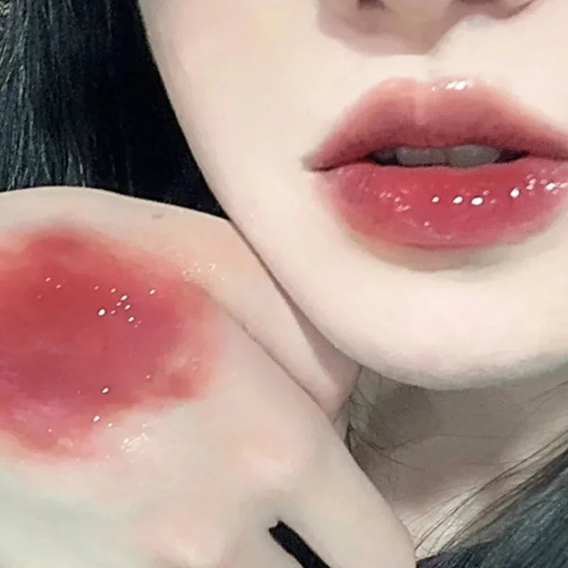 Cute Pink Bear Water Light Lip Gloss