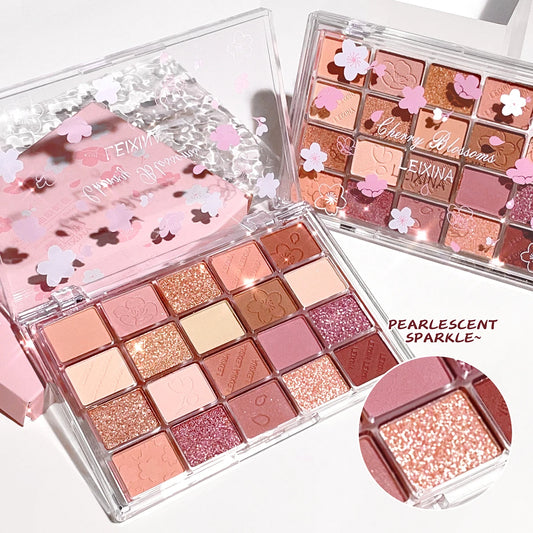 20-Color Eyeshadow Palette with Glitter