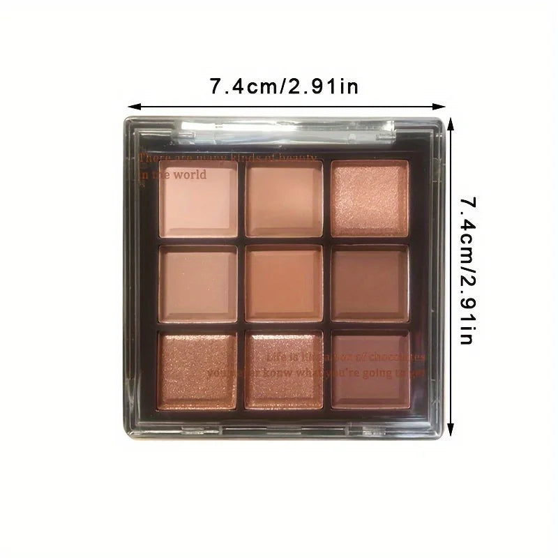 Brown 9-Color Eyeshadow Palette