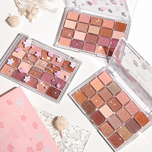 20-Color Eyeshadow Palette with Glitter