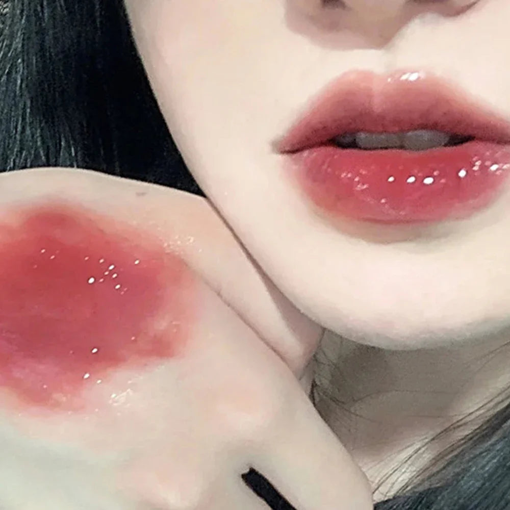 Cute Pink Bear Water Light Lip Gloss