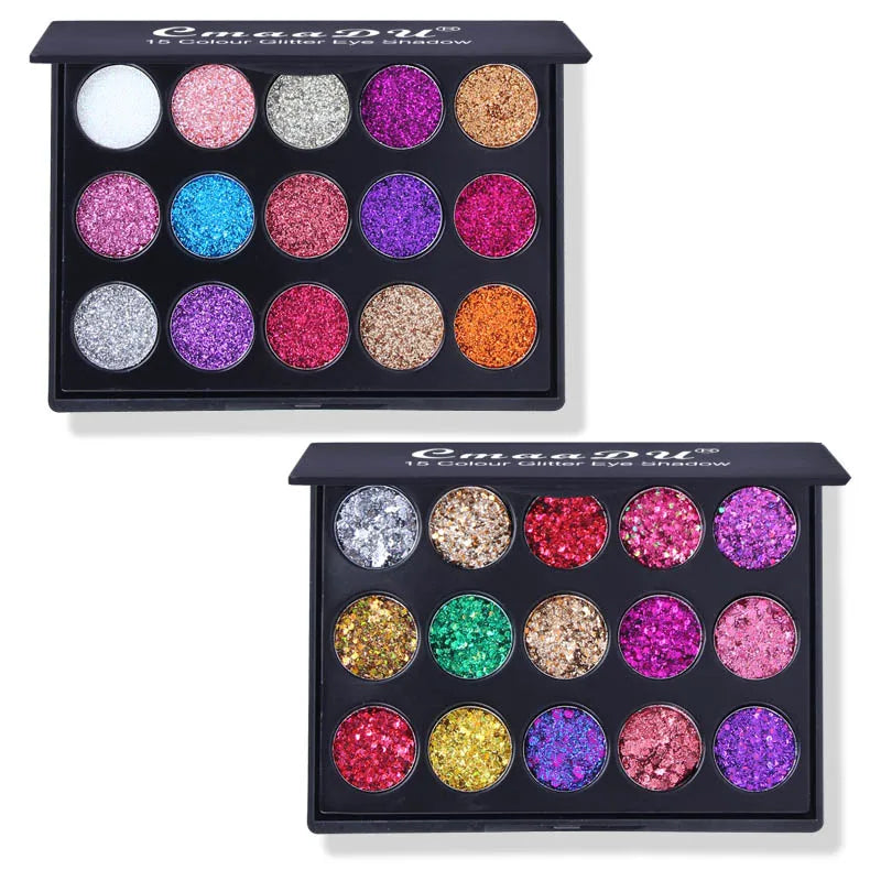 15 Color Sparkle Eyeshadow Palette