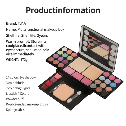 Makeup Kit - Eyeshadow, Blush & Lipstick